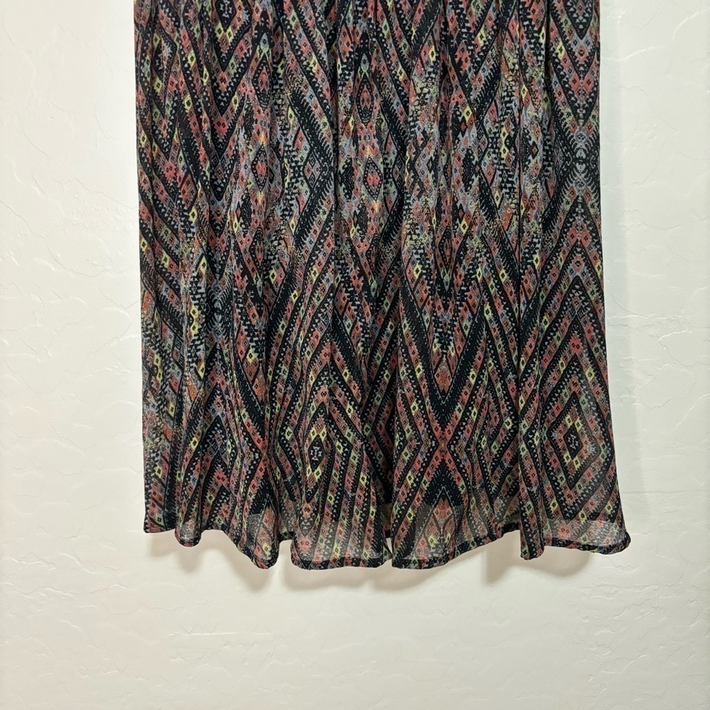 Free People Periscopes In The Sky Diamond Print Multicolor Babydoll Mini Dress S - Picture 6 of 12